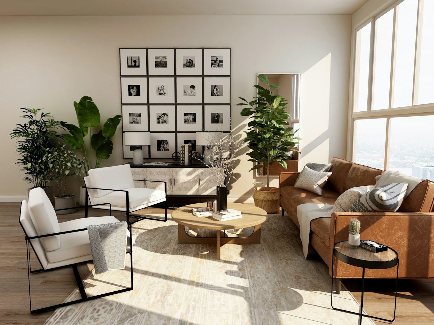 Placeholder interior with timber flooring